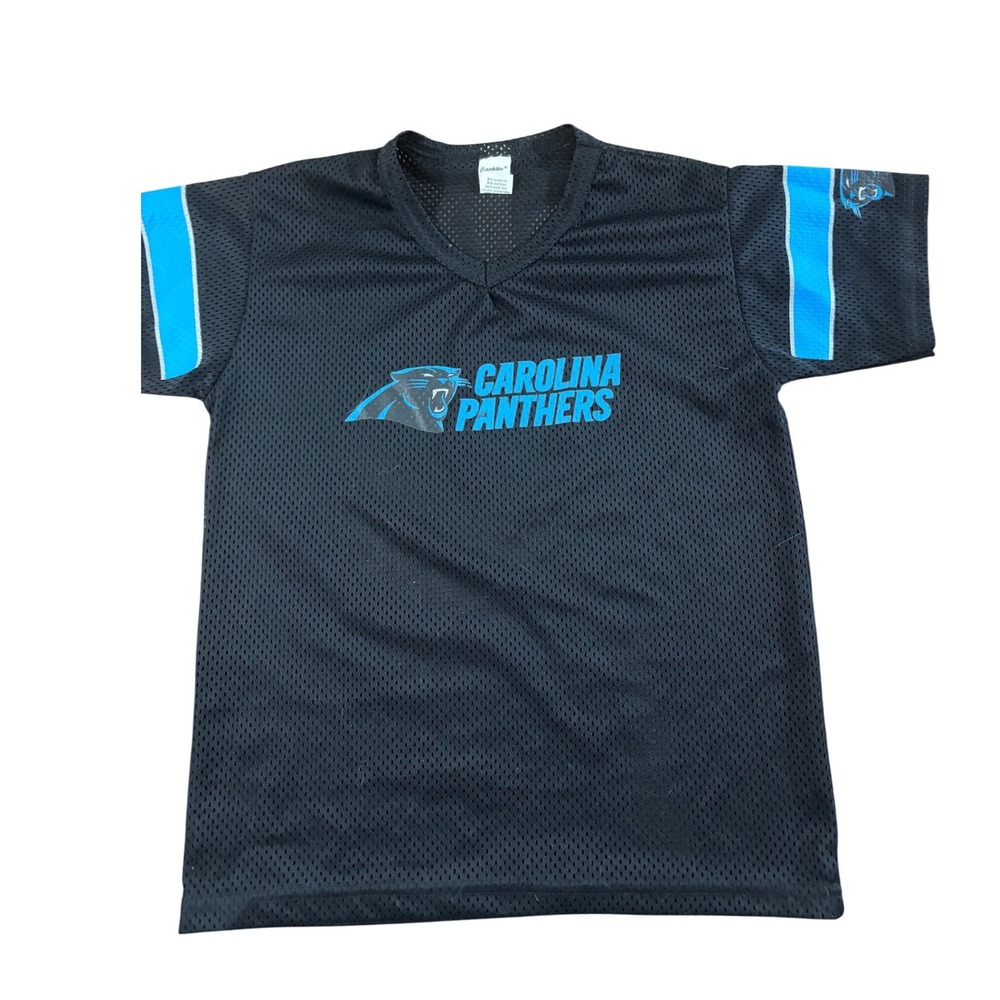 Kids Franklin Carolina Panthers‎ Mesh Jersey Black Blue Size M